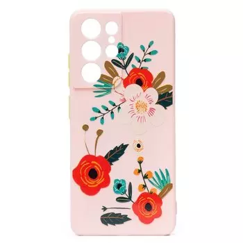 Чехол-накладка SC246 для смартфона Samsung SM-G998 Galaxy S21 Ultra, силикон, принт 007 (132435)