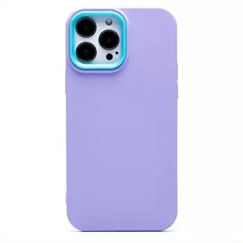 Чехол-накладка SC262 для смартфона Apple iPhone 13 Pro Max, силикон, фиолетовый (204091)