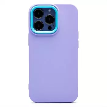 Чехол-накладка SC262 для смартфона Apple iPhone 13 Pro, силикон, фиолетовый (204095)