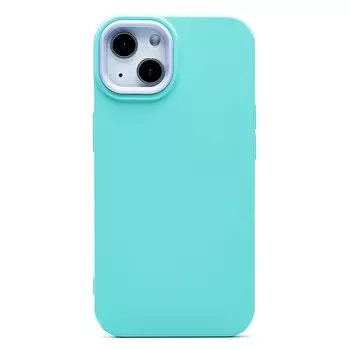 Чехол-накладка SC262 для смартфона Apple iPhone 13, силикон, мятный (204100)