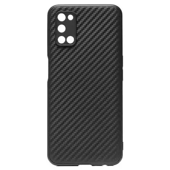 Чехол-накладка SC263 для смартфона Oppo A52, силикон, черный (204291)