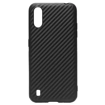 Чехол-накладка SC263 для смартфона Samsung SM-A015 Galaxy A01, силикон, черный (204313)