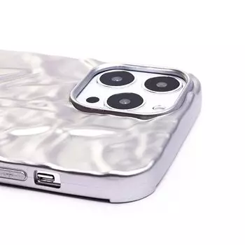 Чехол-накладка SC267 для смартфона Apple iPhone 13 Pro Max, силикон, серебристый (204496)