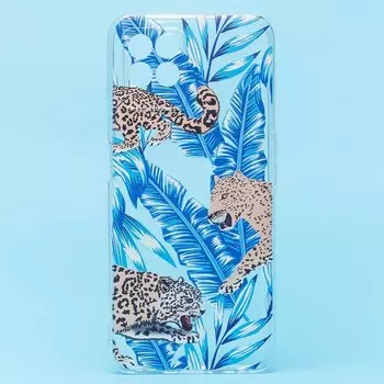 Чехол-накладка SC269 для смартфона Realme 8i, силикон, прозрачный/принт (204700)