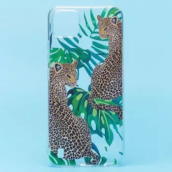 Чехол-накладка SC269 для смартфона Realme C21Y, силикон, прозрачный/принт (204711)