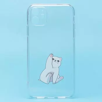 Чехол-накладка SC270 для смартфона Apple iPhone 11, силикон, прозрачный/принт (204782)