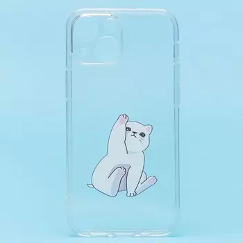 Чехол-накладка SC270 для смартфона Apple iPhone 13 mini, силикон, прозрачный/принт (204791)