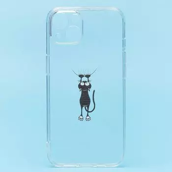 Чехол-накладка SC270 для смартфона Apple iPhone 13, силикон, прозрачный/принт (204799)