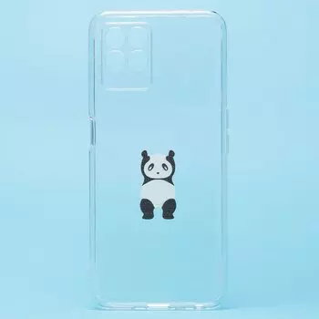 Чехол-накладка SC270 для смартфона Realme 8i, силикон, прозрачный/принт (204864)