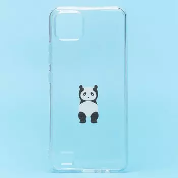 Чехол-накладка SC270 для смартфона Realme C20, силикон, прозрачный/принт (204870)