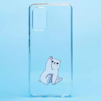 Чехол-накладка SC270 для смартфона Samsung SM-A325 Galaxy A32 4G, силикон, принт 002 (204899)