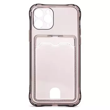 Чехол-накладка SC276 с картхолдером для смартфона Apple iPhone 11 Pro, силикон, черный (210364)