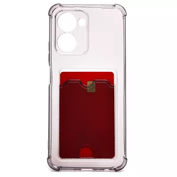 Чехол-накладка SC276 с картхолдером для смартфона Oppo Realme C33, черный (216670)