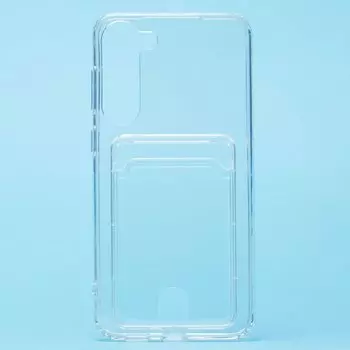 Чехол-накладка SC276 с картхолдером для смартфона Samsung SM-S916 Galaxy S23+, силикон, прозрачный (214203)