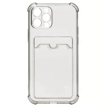 Чехол-накладка SC278 для смартфона Apple iPhone 12 Pro, силикон, черный/прозрачный (205956)
