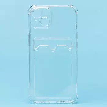 Чехол-накладка SC278 для смартфона Apple iPhone 13, силикон, прозрачный (205961)