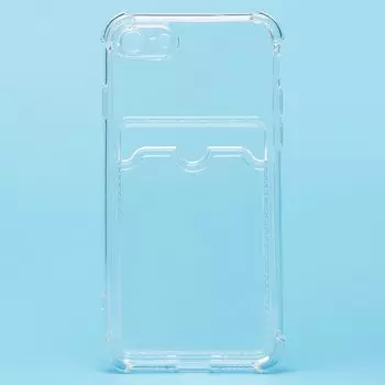 Чехол-накладка SC278 для смартфона Apple iPhone 7/8/SE2020, силикон, прозрачный (205937)
