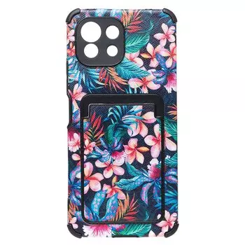 Чехол-накладка SC284 с картхолдером для смартфона Xiaomi Mi 11 Lite/Mi 11 Lite 5G/11 Lite 5G NE, пластик/полиуретан, принт (210571)