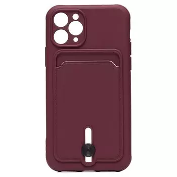 Чехол-накладка SC304 для смартфона Apple iPhone 11 Pro, бордовый (208638)