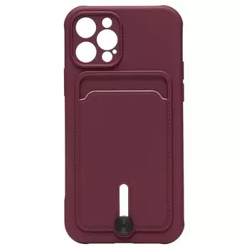 Чехол-накладка SC304 для смартфона Apple iPhone 12 Pro, бордовый (208652)