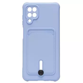 Чехол-накладка SC304 для смартфона Samsung SM-A125 Galaxy A12, светло-фиолетовый (208710)