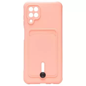 Чехол-накладка SC304 для смартфона Samsung SM-A125 Galaxy A12, светло-розовый (208711)