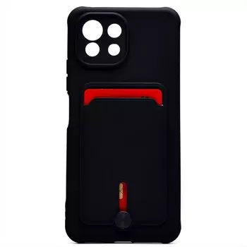 Чехол-накладка SC304 для смартфона Xiaomi Mi 11 Lite/Mi 11 Lite 5G/11 Lite 5G NE, силикон, черный (208768)