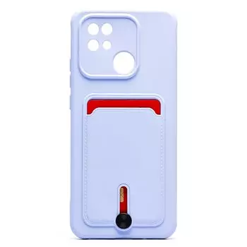 Чехол-накладка SC304 для смартфона Xiaomi Redmi 10C, силикон, светло фиолетовый (208811)