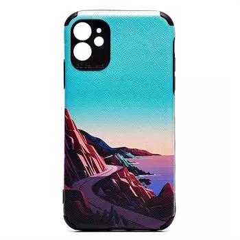 Чехол-накладка SC310 для смартфона Apple iPhone 11, силикон, цветной принт (209528)