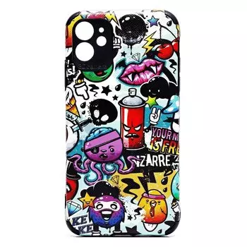 Чехол-накладка SC310 для смартфона Apple iPhone 11, силикон, цветной принт (209530)