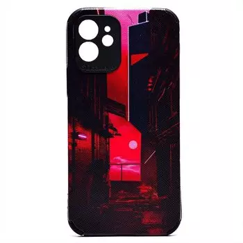 Чехол-накладка SC310 для смартфона Apple iPhone 12, силикон, цветной принт (209536)