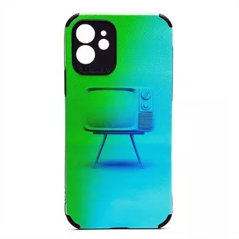 Чехол-накладка SC310 для смартфона Apple iPhone 12, силикон, цветной принт (209539)