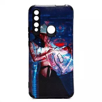 Чехол-накладка SC310 для смартфона Huawei Honor 9X, силикон, цветной принт (209610)