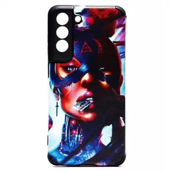 Чехол-накладка SC310 для смартфона Samsung Galaxy S21 FE, силикон, цветной принт (209717)
