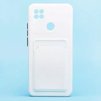 Чехол-накладка SC315 с картхолдером для смартфона Xiaomi Redmi 9C, белый (214743)