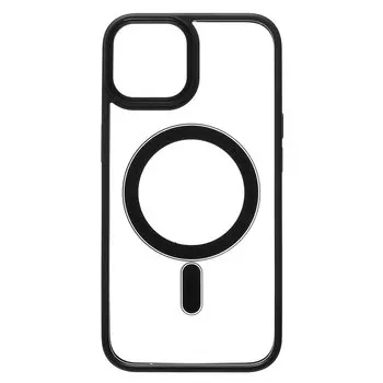 Чехол-накладка SM004 для смартфона Apple iPhone 14, силикон, черный (211945)