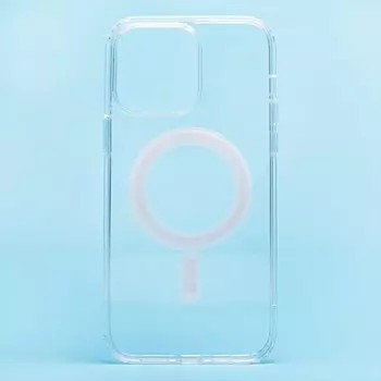 Чехол-накладка SM007 SafeMag для смартфона Apple iPhone 14 Pro Max, силикон, прозрачный (212338)
