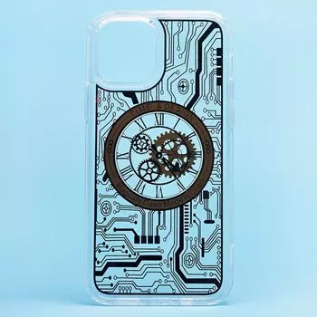 Чехол-накладка SM014 SafeMag для смартфона Apple iPhone 12/12 Pro, золотистый (214852)