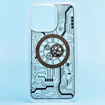 Чехол-накладка SM014 SafeMag для смартфона Apple iPhone 14 Pro Max, силикон, золотистый (214860)