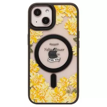 Чехол-накладка SM015 SafeMag для смартфона Apple iPhone 14, силикон, черный (215220)