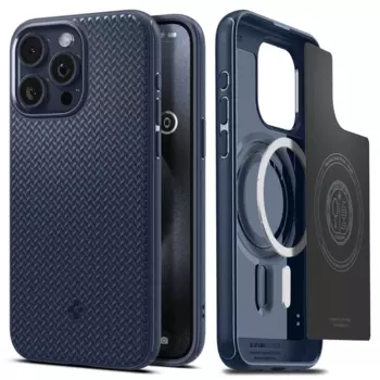 Чехол-накладка Spigen Core Armor для смартфона Apple iPhone 15 Pro, TPU, синий (ACS06737)