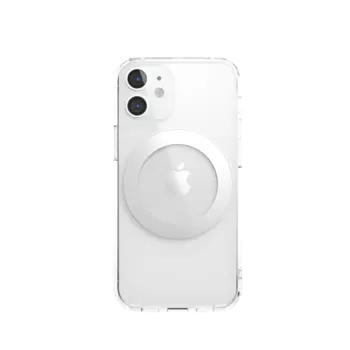 Чехол-накладка SwitchEasy MagCrush для смартфона Apple iPhone 12 mini, поликарбонат/полиуретан, прозрачный/серебристый (GS-103-121-236-26)