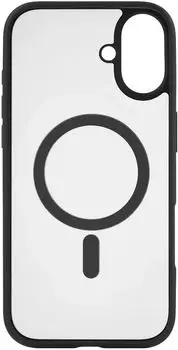 Чехол-накладка UBEAR Cloud для смартфона Apple iPhone 16 Plus, поликарбонат/термопластичный полиуретан, черный (CS433BL67MT-I24M)