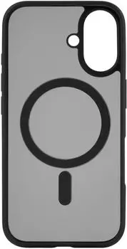 Чехол-накладка UBEAR Cloud для смартфона Apple iPhone 16, поликарбонат/термопластичный полиуретан, черный (CS427BL61MT-I24M)