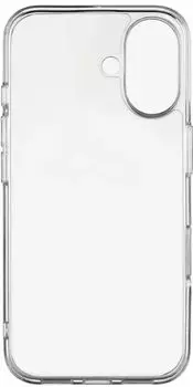 Чехол-накладка UBEAR Real для смартфона Apple iPhone 16, поликарбонат/термопластичный полиуретан, прозрачный (CS391TT61RL-I24)