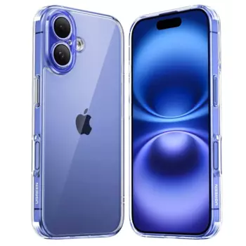 Чехол-накладка UGREEN CA106 для смартфона Apple iPhone 16 Plus, поликарбонат, прозрачный (45918)