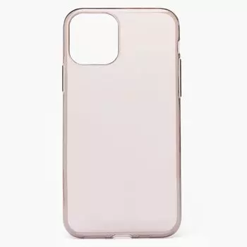 Чехол-накладка Ultra Slim для смартфона Apple iPhone 11 Pro, силикон, прозрачный черный (112414)