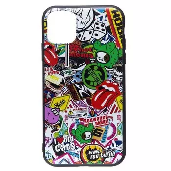 Чехол-накладка Ultra Slim для смартфона Apple iPhone 11, силикон, цветной принт (208179)