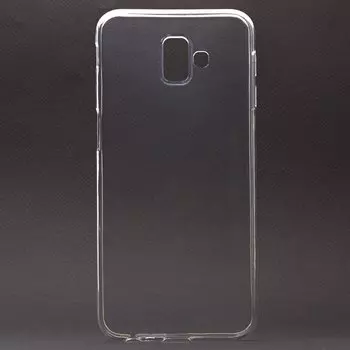 Чехол-накладка Ultra Slim для смартфона Samsung SM-J610 Galaxy J6 Plus 2018, силикон, прозрачный (91053)