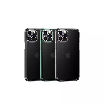 Чехол-накладка Usams Minni Series US-BH613 для смартфона Apple iPhone 12 Pro Max, пластик, силикон, прозрачный/черный (IP12PMML02)